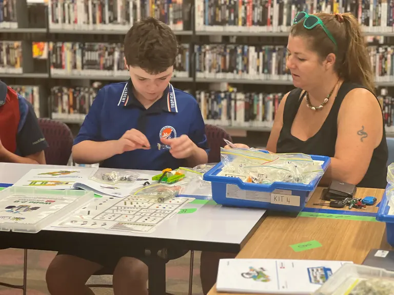 A workshop scene for schools and groups